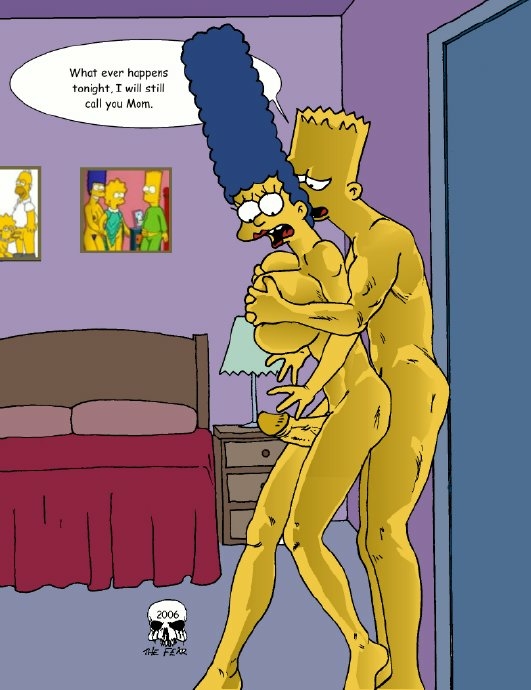 Xbooru Bart Simpson Marge Simpson The Fear The Simpsons Yellow Skin 117471