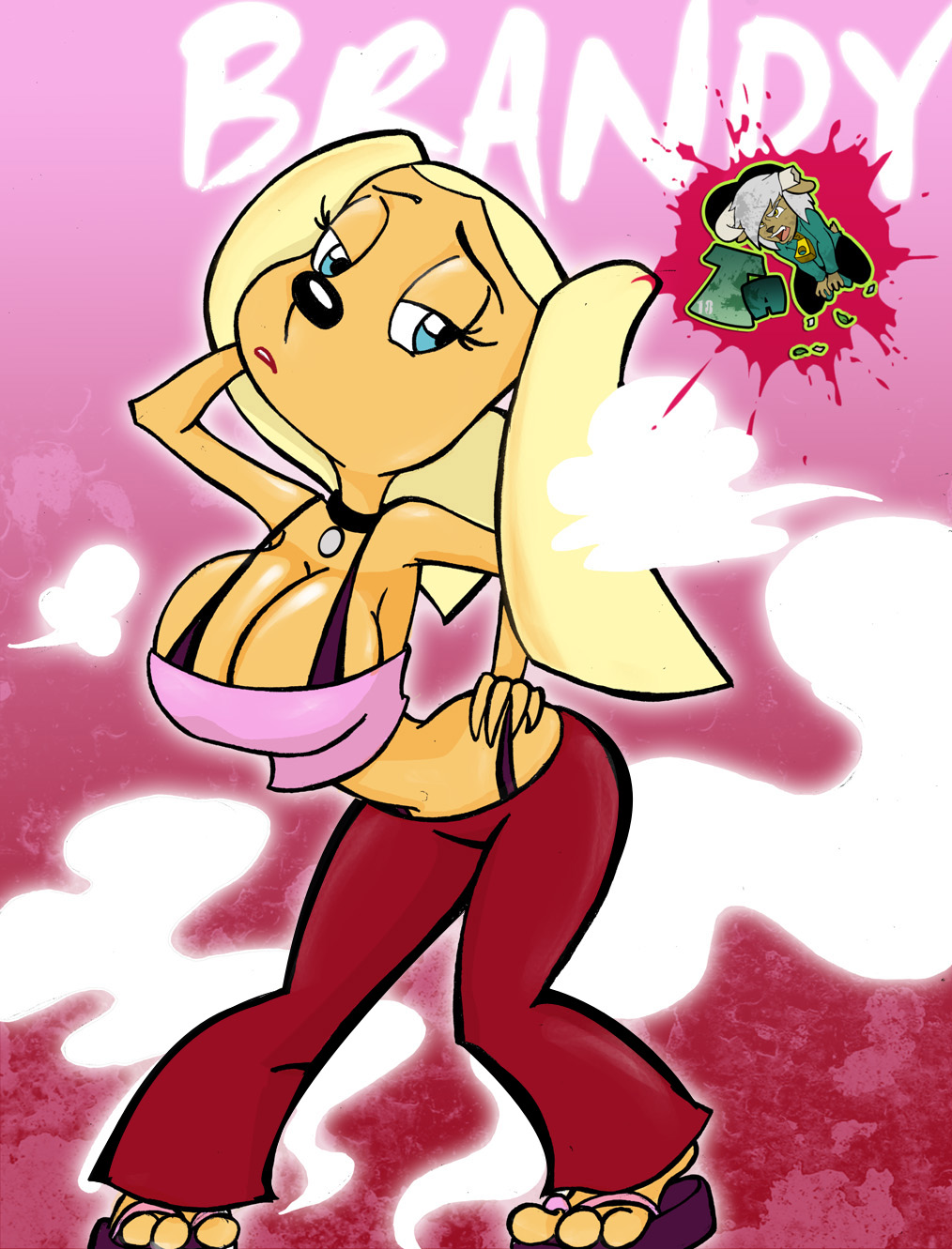 Xbooru Big Breasts Blonde Hair Blue Eyes Brandy And Mr Whiskers Brandy Harrington Breasts