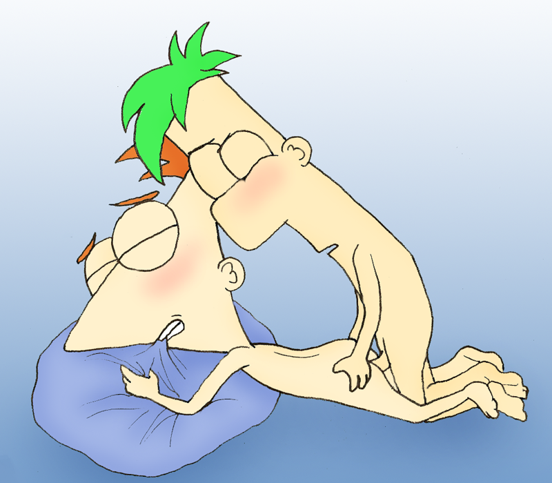 Xbooru Anal Ass Blush Ferb Fletcher Gay Green Hair Incest Nude Phineas And Ferb Phineas Flynn