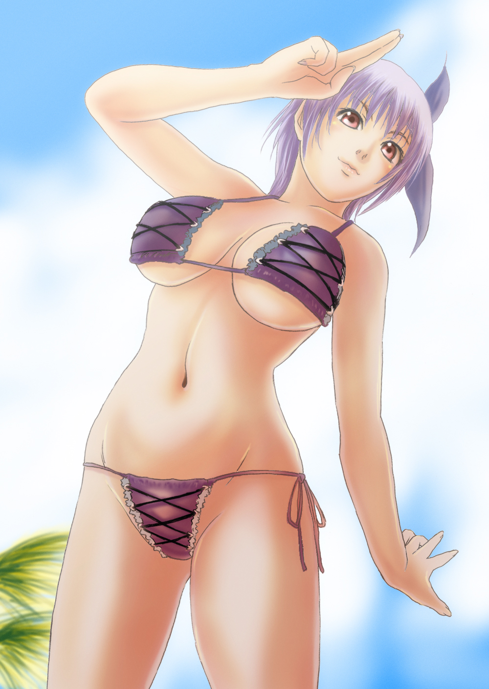 Xbooru Girl Alluring Ayane Ayane Doa Big Breasts Bikini Breasts