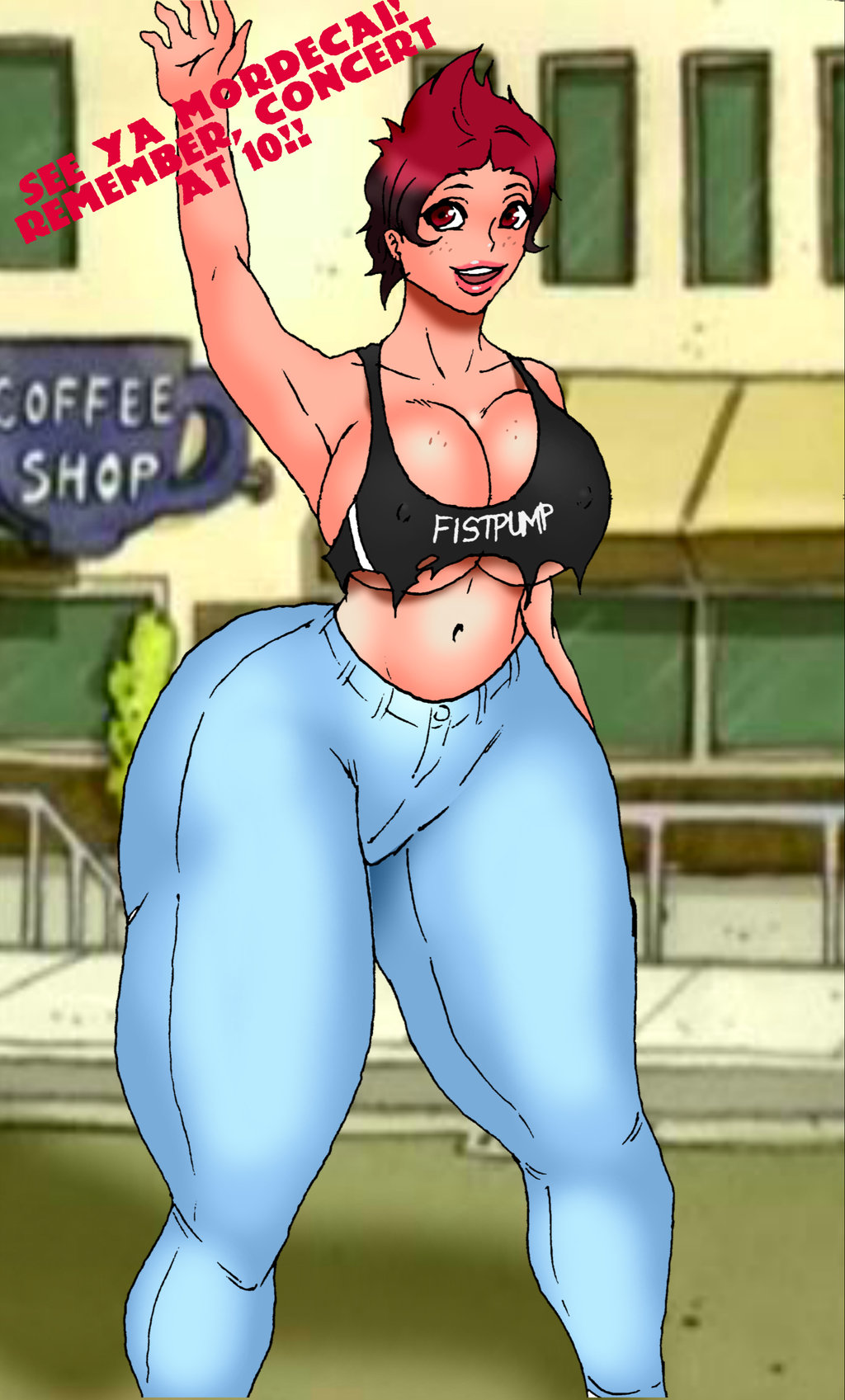 Xbooru Ass Big Ass Big Breasts Breasts Happy Human Jay Marvel Margaret Nipples Pants Regular