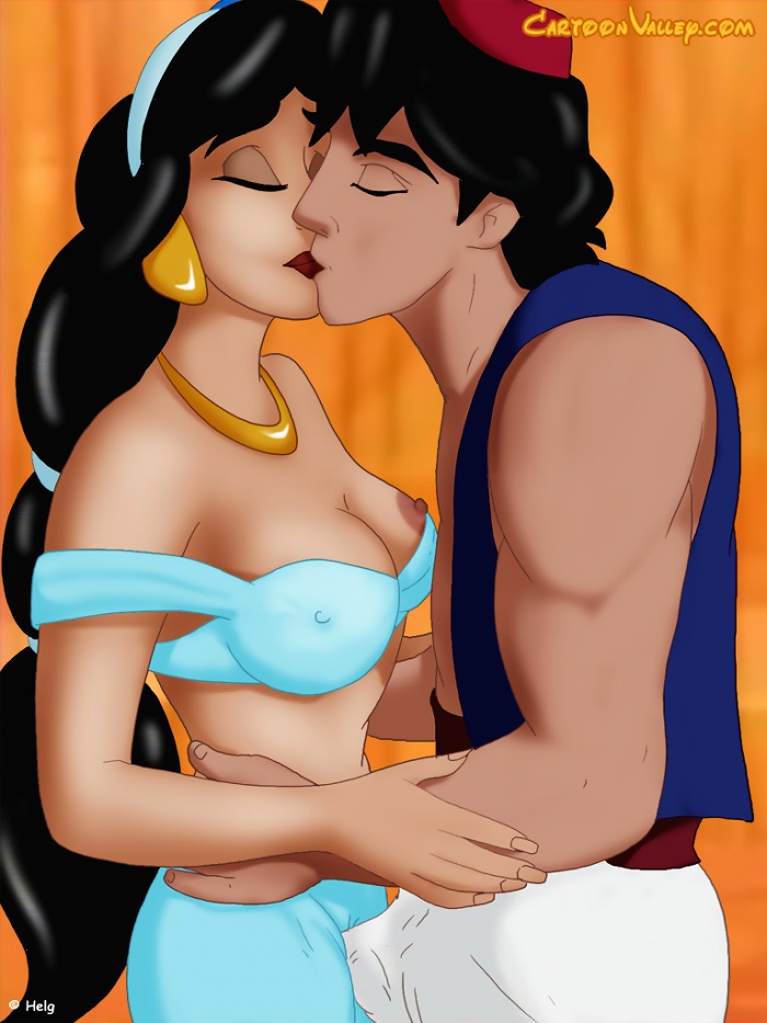 Xbooru Aladdin Aladdin Series Alluring Balcony Breasts