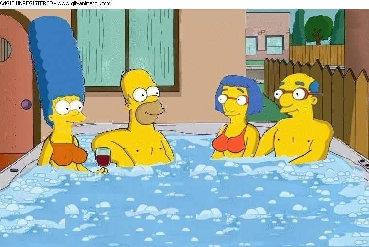 Xbooru Homer Simpson Kirk Van Houten Luann Van Houten Marge Simpson