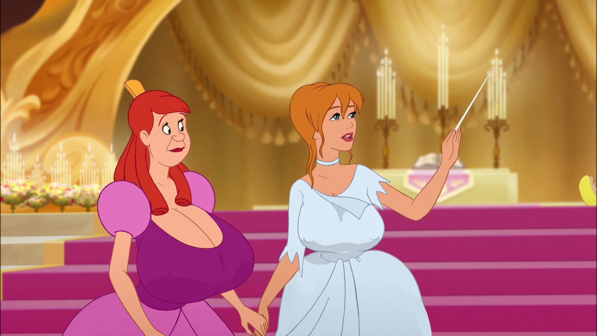 Xbooru Anastasia Tremaine Big Breasts Breasts Cinderella Disney Edit