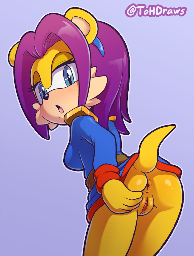 1girl archie_comics ass isabella_mongoose pussy sega sonic_(series) sonic_the_hedgehog_(series) the_other_half