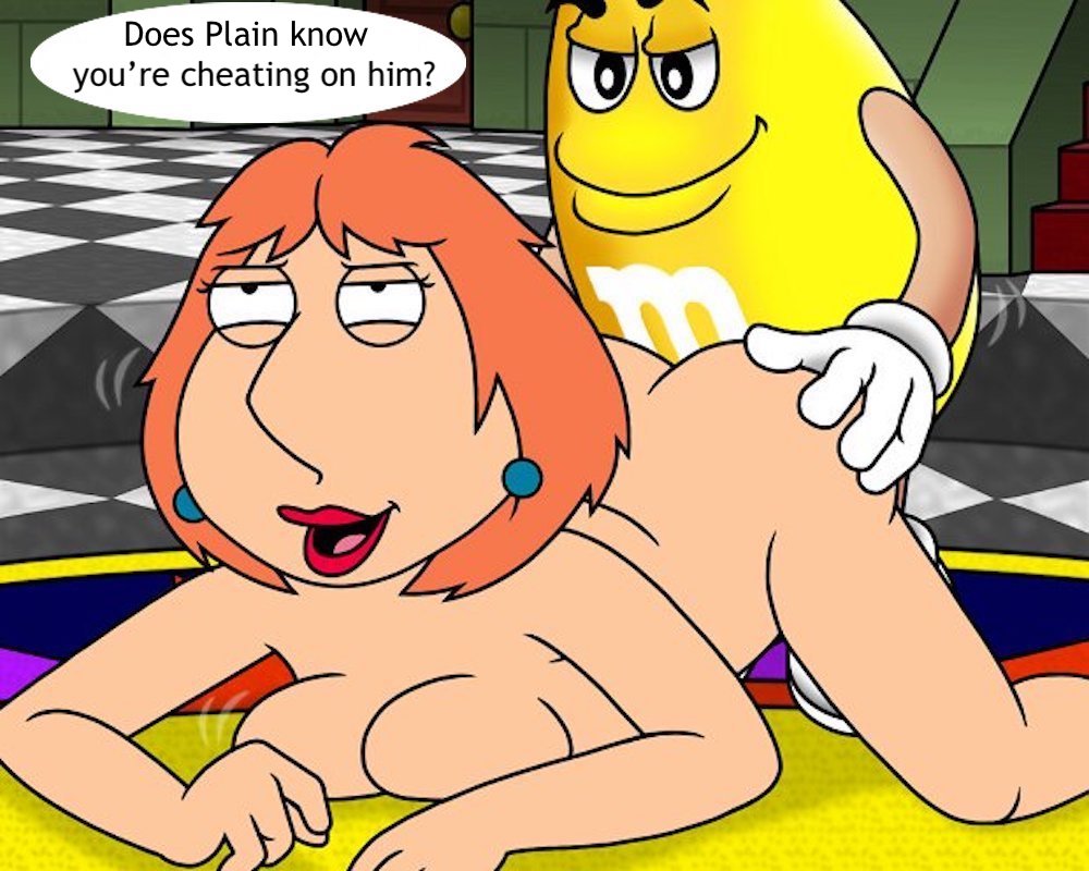 candy crossover family_guy fantasy infidelity lois_griffin m&amp;m's yellow_(m&amp;m)