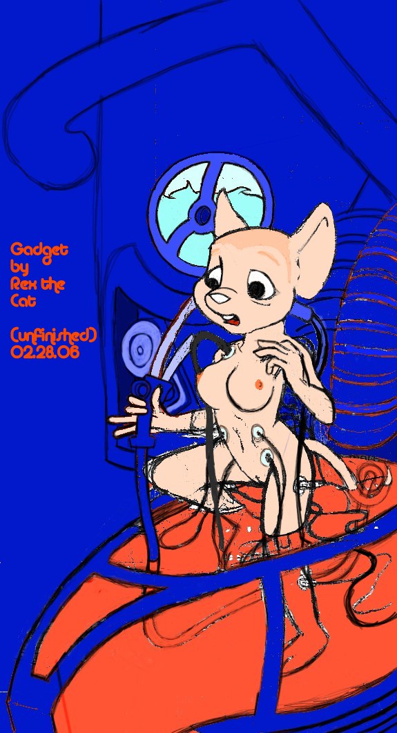 chip_'n_dale_rescue_rangers furry gadget_hackwrench rex_the_cat solo