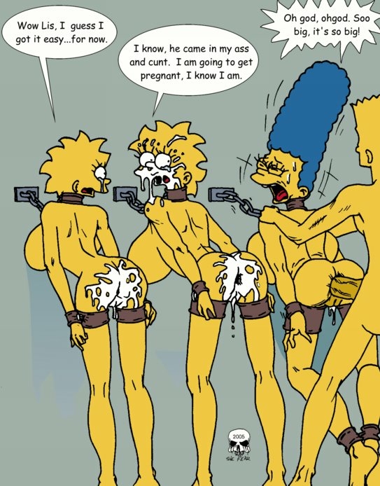 bart_simpson lisa_simpson maggie_simpson marge_simpson the_fear the_simpsons yellow_skin