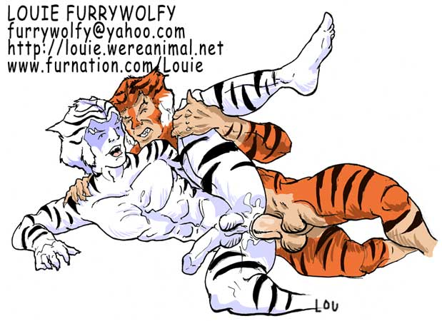 anal ben_gali furry louie_furrywolfy_(artist) thundercats tiger tygra yaoi