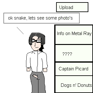 black_hair clothed clothes english_text metal_gear_solid otacon simple_background stopit text white_background