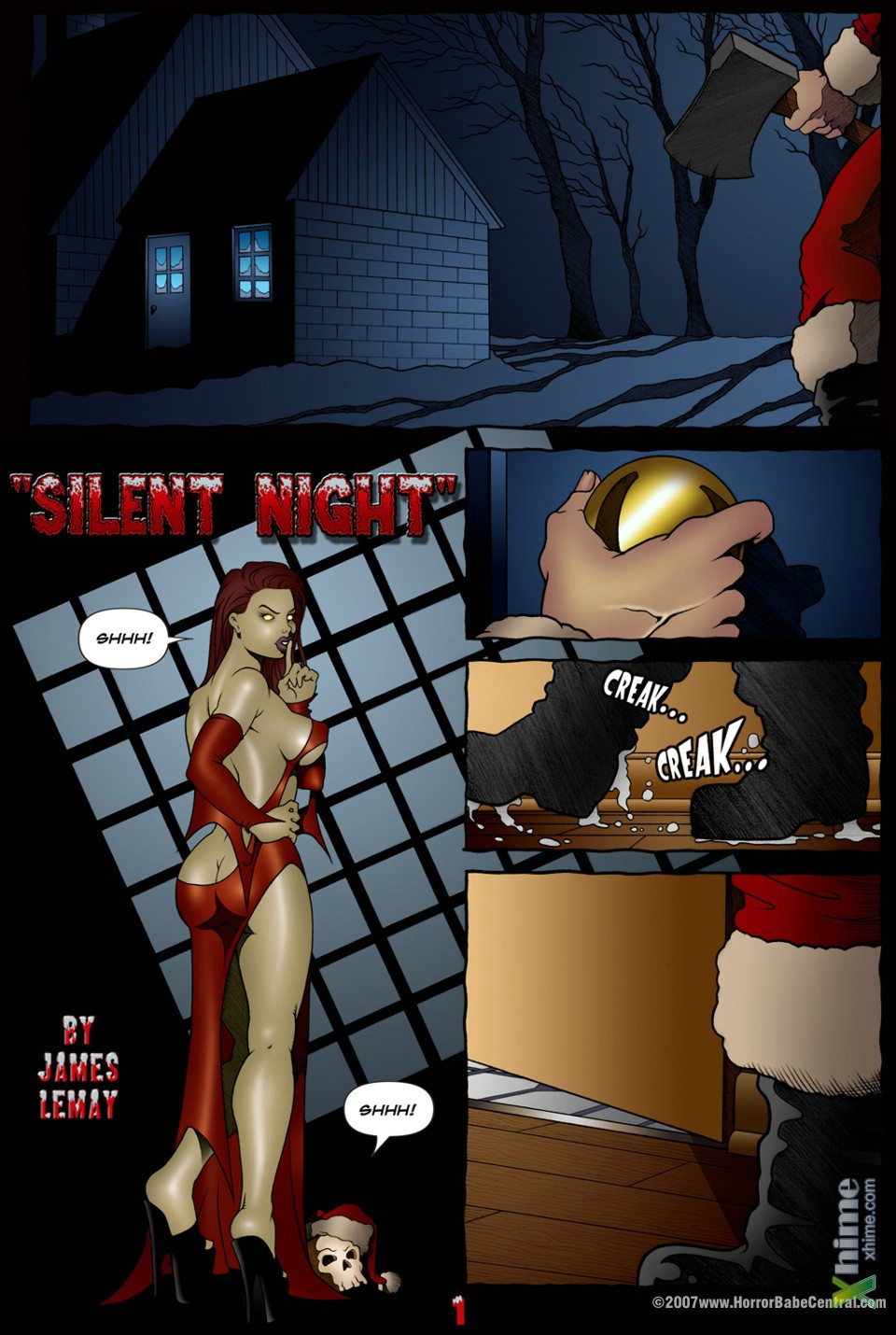 2007 ass axe carnal_tales carnal_tales_3 comic horrorbabecentral james_lemay santa_costume silent_night xhime
