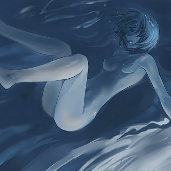 bad_id barefoot breasts kno_(anahita) neon_genesis_evangelion nude rei_ayanami underwater