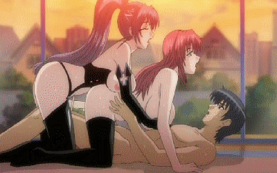 1boy 2girls akitoshi_takami all_fours anal anal_object_insertion ane_haramix animated animated_gif ass bent_over bisexual black_hair black_legwear black_thighhighs bouncing_breasts breast_grab breast_rest breasts breath brother_and_sister bustier closed_eyes couple cowgirl_position dildo doggy_position double_penetration elbow_gloves female garter_belt garter_straps gif girl_on_top gloves grabbing groping group_sex hair hanging_breasts harem hentai hitomi_takami huge_breasts incest large_breasts lilith-soft lingerie long_hair lowres lying man mina mina_(ane_haramix) moan multiple_girls nipples nude object_insertion on_back open_mouth ponytail red_hair redhead scream sex short_hair siblings sisters sky straddle straddling strap-on sunset takami_akitoshi takami_hitomi thighhighs threesome uncensored underwear vaginal very_long_hair window yuri
