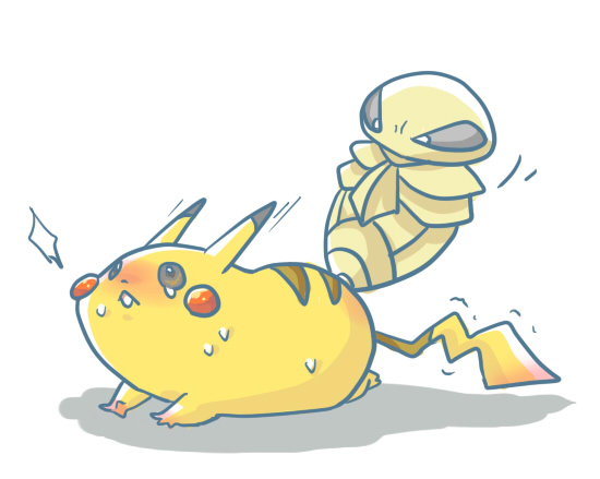 kakuna pikachu pokemon tagme white_background