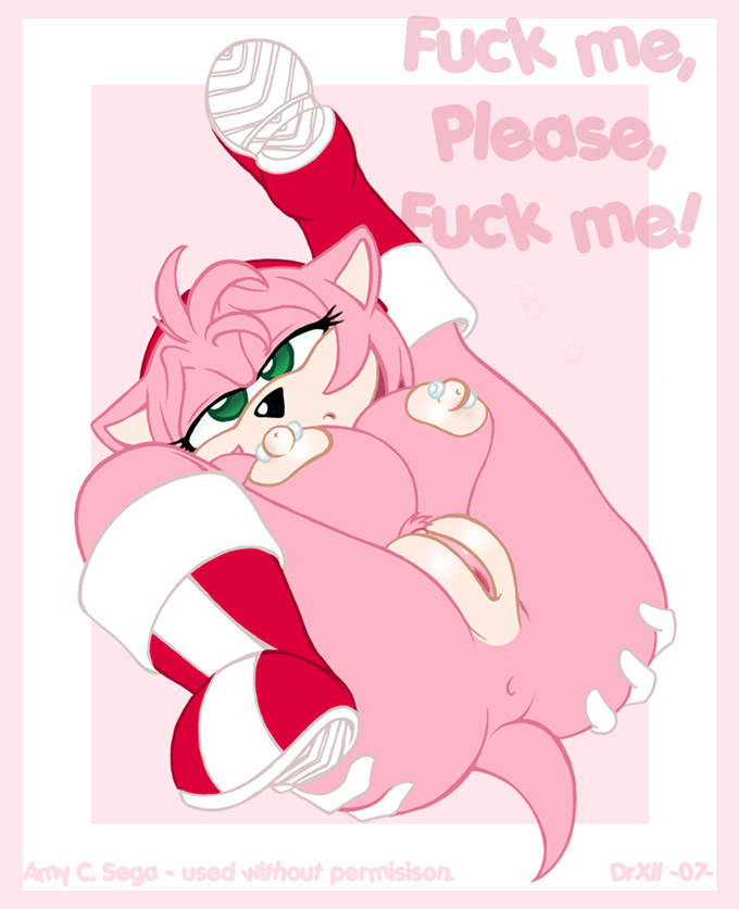 amy_rose asking_for_it_(text) drxii fuck_me_(text) piercing sega solo sonic sonic_*(series) sonic_the_hedgehog_(series) text