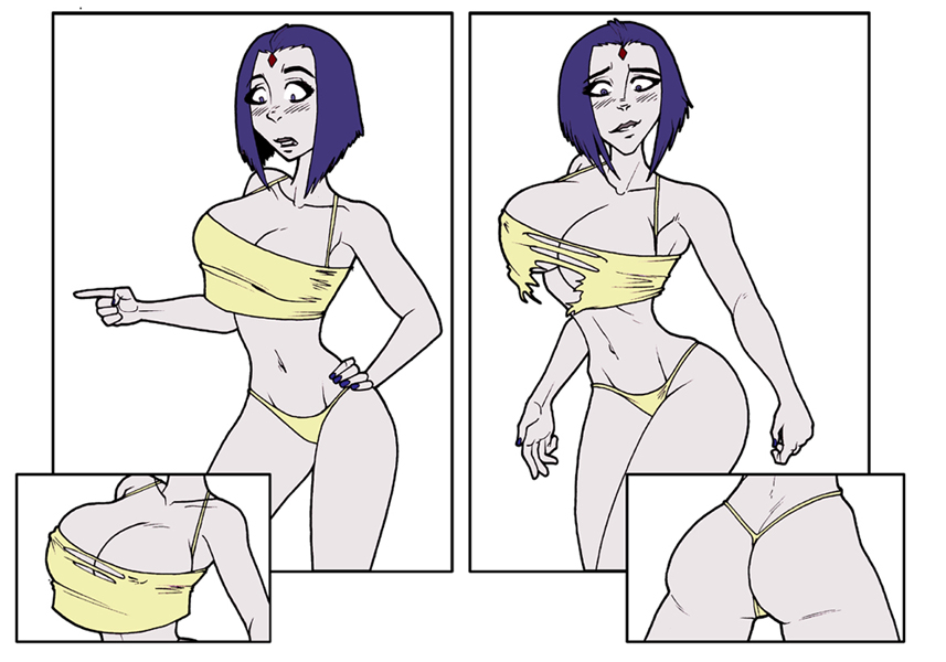 adult ass big_breasts breast_expansion breasts dc_comics dcau grown_up hair horny lady_legasus lingerie panties purple_hair raven_(dc) sexy_body teen_titans wilko