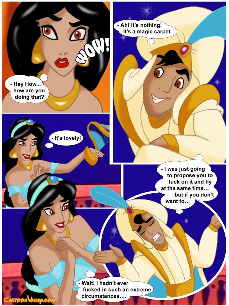 aladdin aladdin:_the_fucker_from_agrabah aladdin_(series) cartoonvalley.com comic disney helg_(artist) magic_carpet princess_jasmine tagme