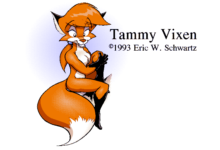 1993 1girl canine eric_schwartz female female_only fox furry looking_at_viewer solo solo_female tammy_vixen vixen