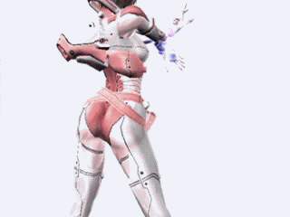 1girl 3d animated animated_gif ass ass_shake bodysuit brown_hair capcom cg dance dancing female gif ingame lowres p.n.03 pn03 product_number_three qvga skin_tight solo vanessa_z._schneider vanessa_z_schneider