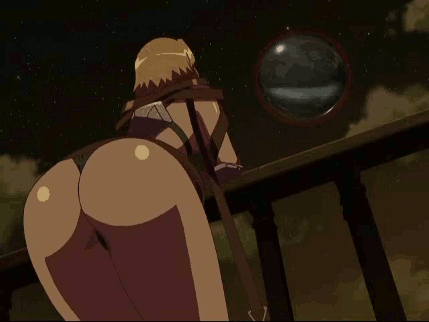 1girl animated anime ass big_ass female female_only gif leina queen's_blade solo