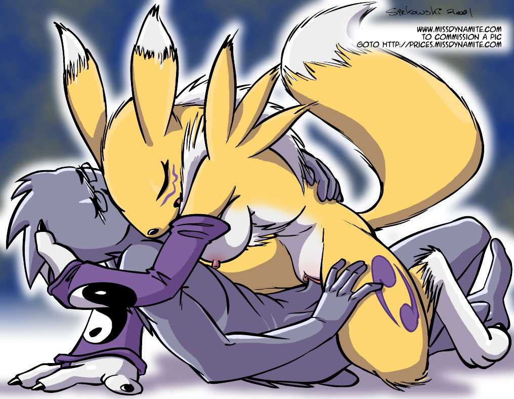 1_female 1_male 1boy 1girl 3_fingers 3_toes anthro anthro_canine anthro_fox bent_over breasts canine cowgirl_position detached_sleeves digimon duo erect_nipples erection female female_anthro female_anthro_fox female_renamon fox fur furry glasses hairless_pussy huge_breasts human human/anthro kneeling lying male male_human male_human/female_anthro male_human/female_anthro_fox mostly_nude nipples nude penis penis_in_pussy pussy renamon sex sirkowski spread_legs toei_animation vaginal vaginal_penetration vixen white_fur yellow_fur yin_yang