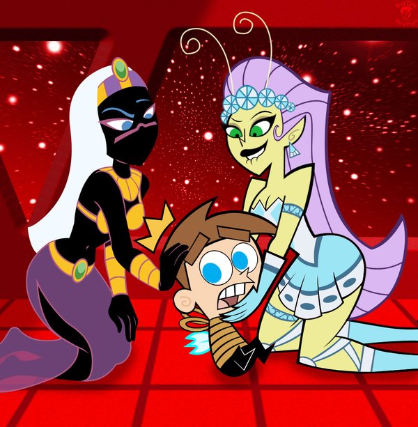 bigtyme breasts duck_dodgers princess_mandie queen_tyr'ahnee the_fairly_oddparents timmy_turner