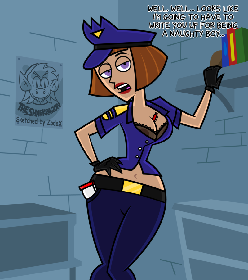 cleavage cop danny_phantom madeline_fenton milf navel police police_officer police_woman policewoman zoda-x_(artist)