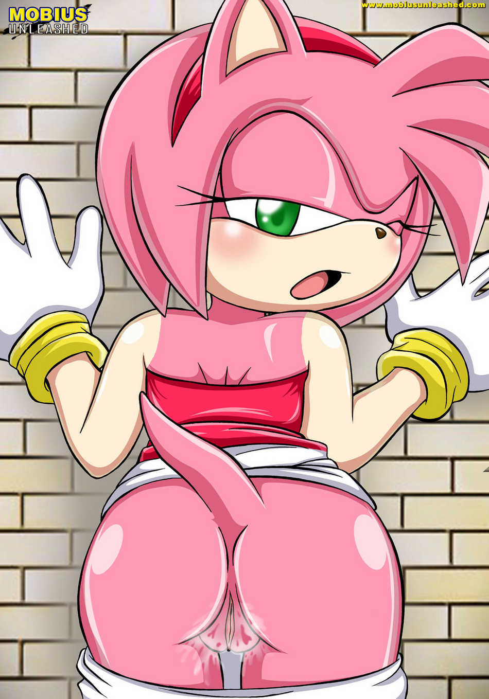 amy_rose ass bbmbbf hairless_pussy mobius_unleashed palcomix pussy pussy_juice sega sonic_(series) sonic_the_hedgehog_(series) wall