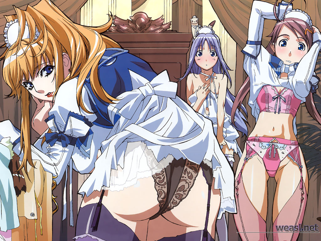 3girls :o age_difference animal animal_on_head antenna_hair arm_support arms_up ass bangs bare_shoulders bent_over black_legwear black_panties black_thighhighs blue_eyes blue_hair blue_legwear blush bow bow_panties bra bustier choker choujuushin_gravion choujuushin_gravion_zwei clenched_teeth cosplay_dress_up curtains curvy dress dress_lift duplicate ebata_risa embarrassed ferret frills from_behind garter_belt garter_straps gravion gravion_zwei grey_legwear gusuku_luna hair_ornament hairclip hand_on_own_chest hand_on_own_face hands_on_head hands_on_own_head hentai huge_ass indoors lace lace-trimmed_panties leele lingerie lipstick lolotte long_hair looking_at_viewer looking_back luna_gusuku maid maid_headdress makeup makoto_uno milf mizuki_tachibana multiple_girls navel official_art orange_hair panties pantyshot parted_bangs parted_lips pink_legwear pink_panties pink_thighhighs plant potted_plant purple_hair ribbon ribbon_choker seamed_legwear see-through short_dress sidelocks sleeve_cuffs small_breasts standing surprised swept_bangs tachibana_mizuki teeth thighhighs twintails underwear undressing uno_makoto wallpaper watermark zettai_ryouiki