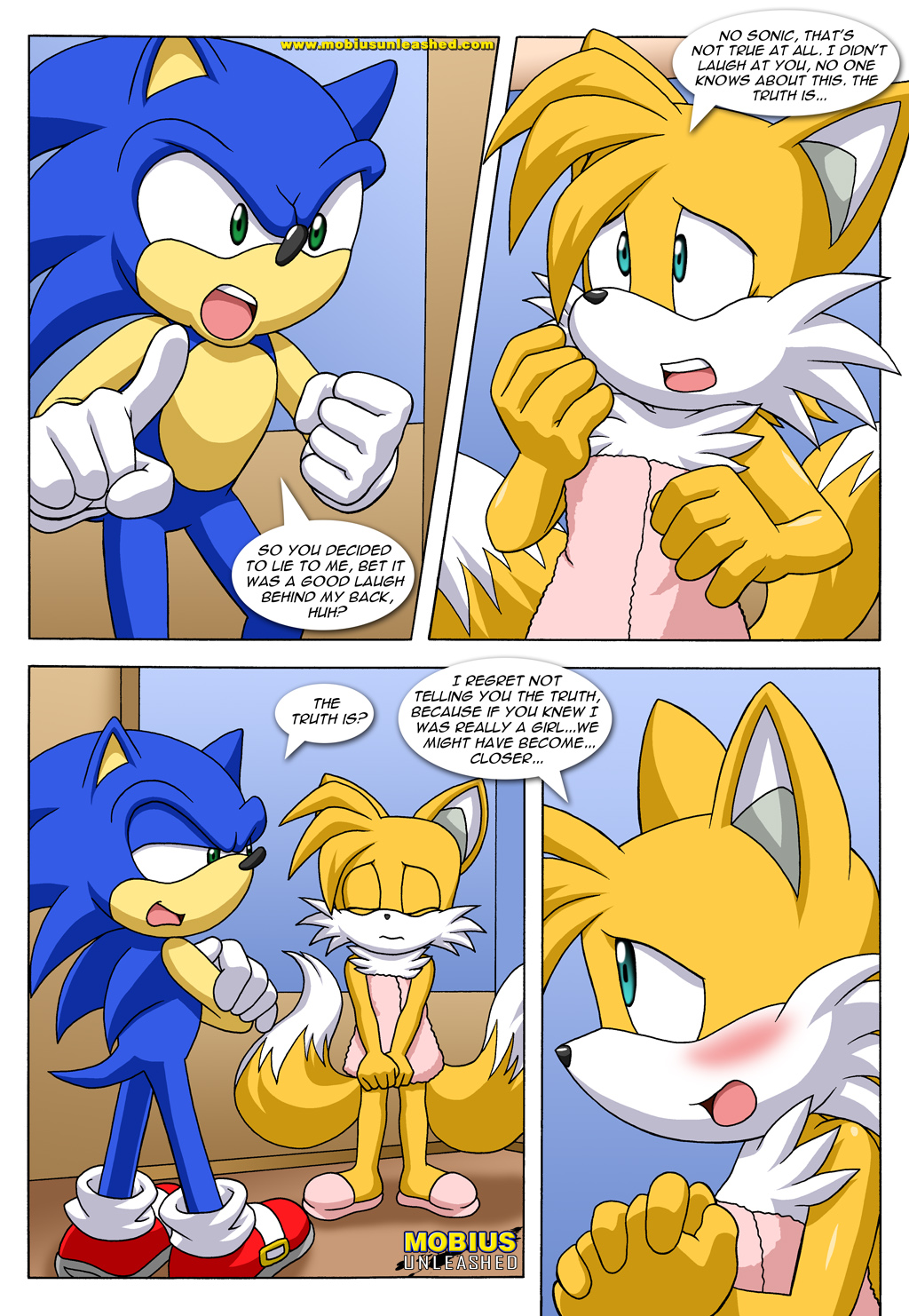 bbmbbf canine comic fox genderswap hedgehog male male/female miles_"tails"_prower millie_tailsko mobius_unleashed palcomix sega sonic_(series) sonic_the_hedgehog sonic_the_hedgehog_(series) tail tails_tales