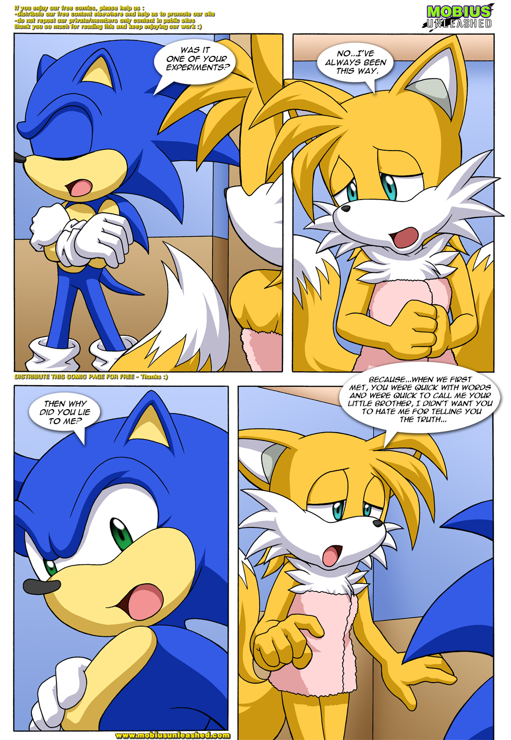 bbmbbf canine comic fox genderswap hedgehog male male/female miles_"tails"_prower millie_tailsko mobius_unleashed palcomix sega sonic_(series) sonic_*(series) sonic_the_hedgehog sonic_the_hedgehog_(series) tail tails_tales text