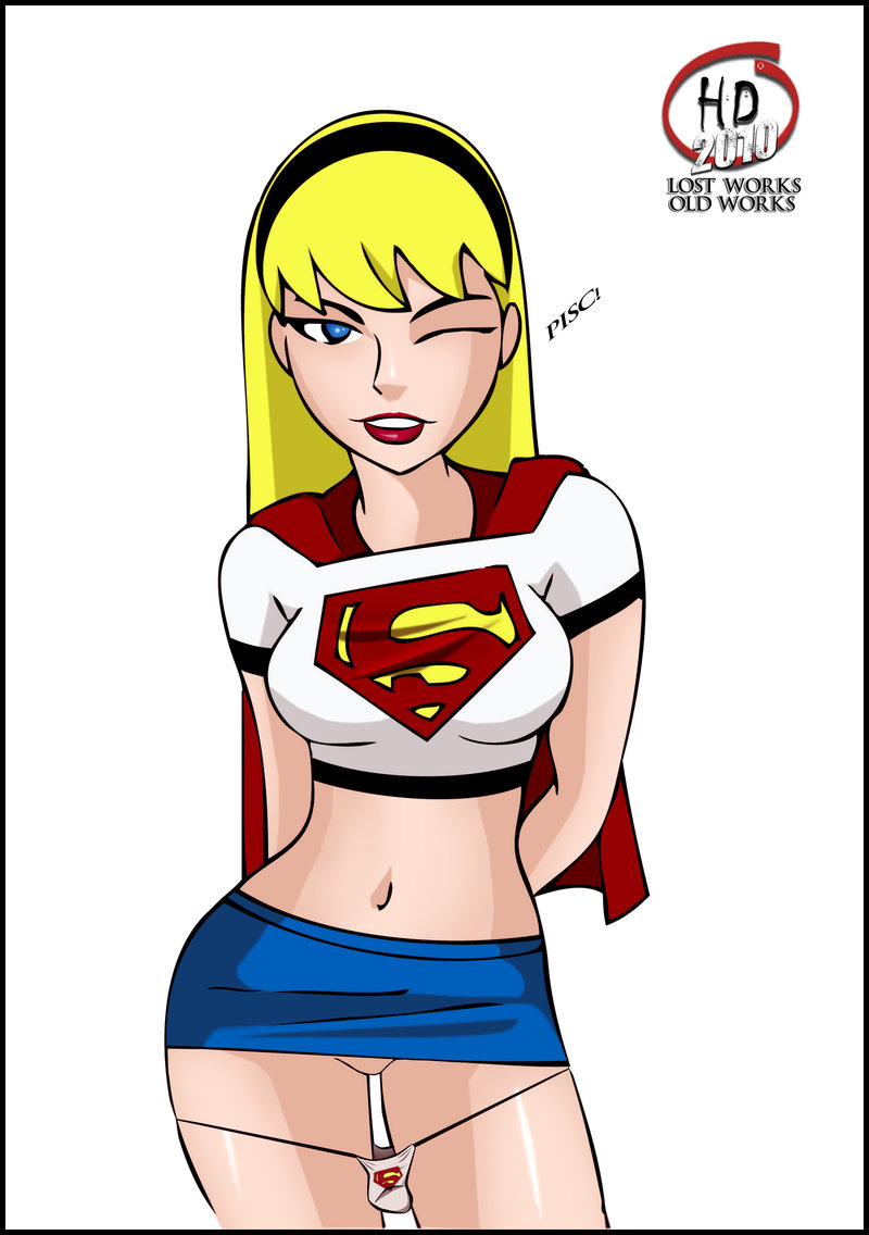 1girl 2010 dc_comics dcau female female_only hotdesigns2 linda_danvers one_eye_closed solo supergirl superheroine superman:_the_animated_series superman_(series)