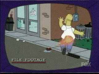 fire gif homer_simpson the_simpsons yellow_skin