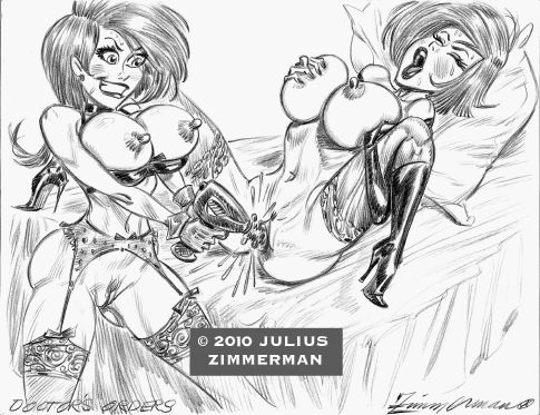 2010 ann_possible bed big_breasts blue_eyes breasts cartoon_milf disney green_eyes incest julius_zimmerman_(artist) kim_possible kimberly_ann_possible light-skinned_female monochrome mother_&amp;_daughter pillow pussy red_hair stockings teen