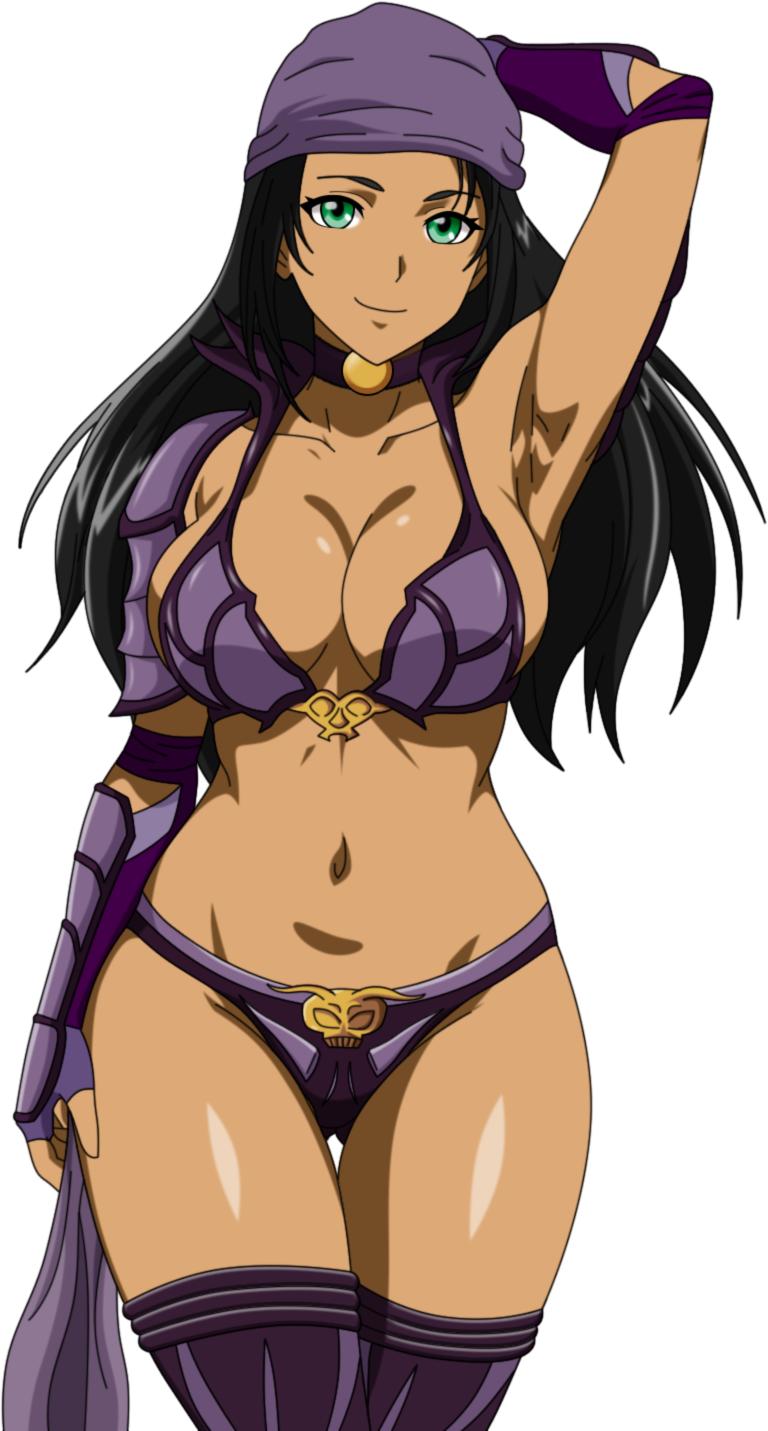 1girl alluring big_breasts bikini breasts cleavage closed_mouth green_eyes li_mei looking_at_viewer luffysan9 midway_games mortal_kombat mortal_kombat_1_(2023) mortal_kombat_armageddon mortal_kombat_deadly_alliance mortal_kombat_deception revealing_clothes smile thighs