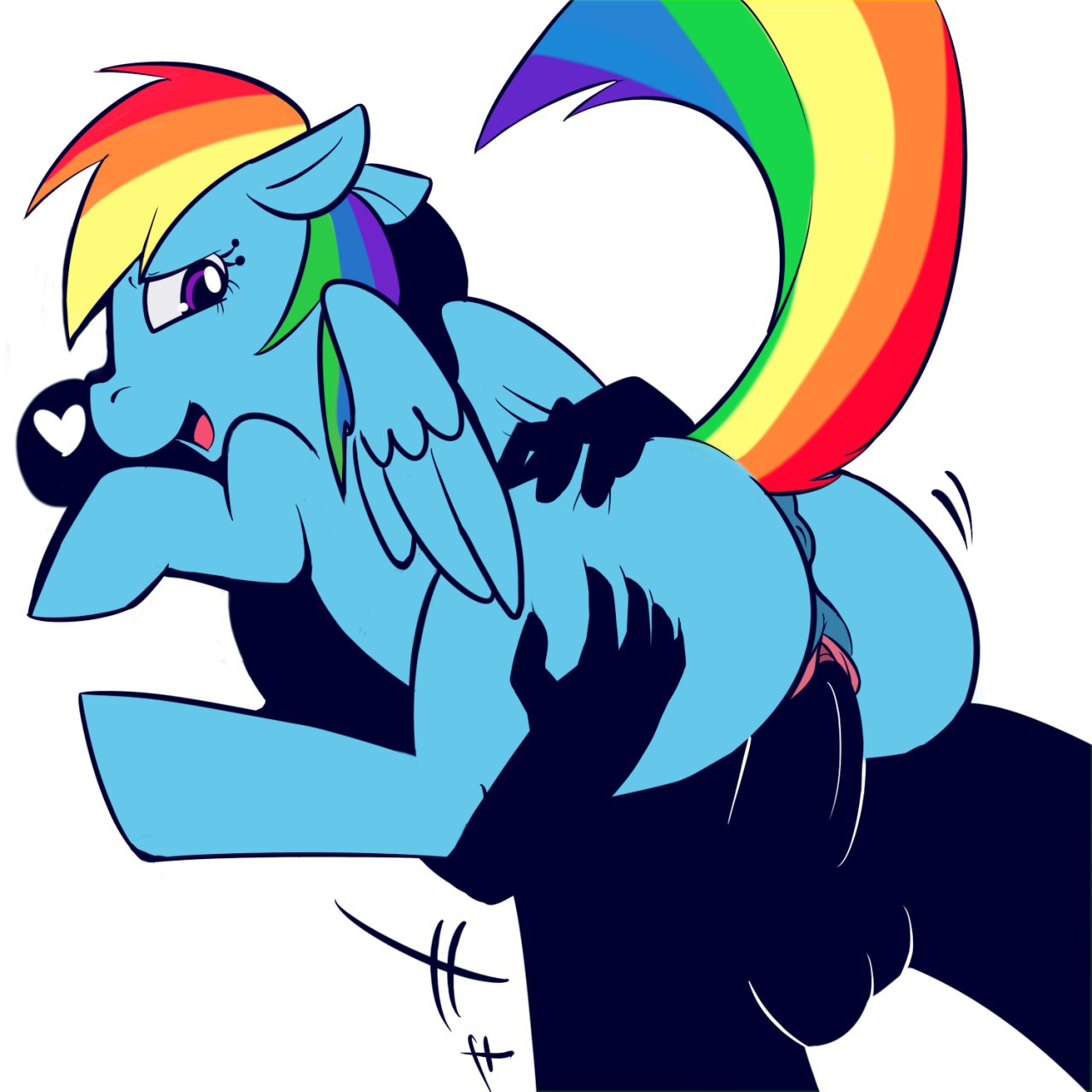 2011 anus ass beastiality blue_body blue_fur cutie_mark embarrassed equid equine female feral friendship_is_magic hair happy_sex hasbro heart hetero horse human inkcookie interspecies looking_back male mlp my_little_pony pegasus penetration penis poniphilia pony pussy rainbow_dash rainbow_dash_(mlp) rainbow_hair rainbow_mane rainbow_tail raised_tail red_eyes sex smile tail testicles white_background