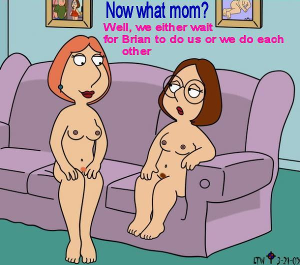 ass breasts erect_nipples family_guy glasses lois_griffin meg_griffin nude nipples pussy sex small_breasts
