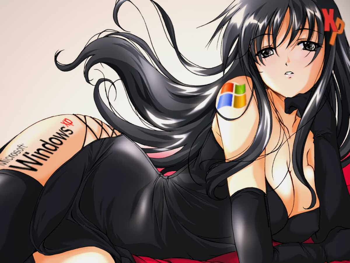 1girl arm_support ayakaze_ryuushou bangs bare_shoulders bed black_eyes black_gloves black_hair black_thighhighs body_writing breasts cleavage dress elbow_gloves formal gloves hair_ornament head_rest large_breasts long_hair lying on_side os-tan shiny shiny_hair side_slit solo tattoo thighhighs third-party_edit xp-tan zettai_ryouiki