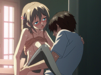 animated animated_gif blonde_hair blush bouncing_breasts braless breasts erect_nipples gif leg_lift legs_up lowres natsu_no_saigo_no_hi no_bra sex shirt_lift sisters_~natsu_no_saigo_no_hi~ source_request standing standing_on_one_leg sweat tongue tongue_out vaginal