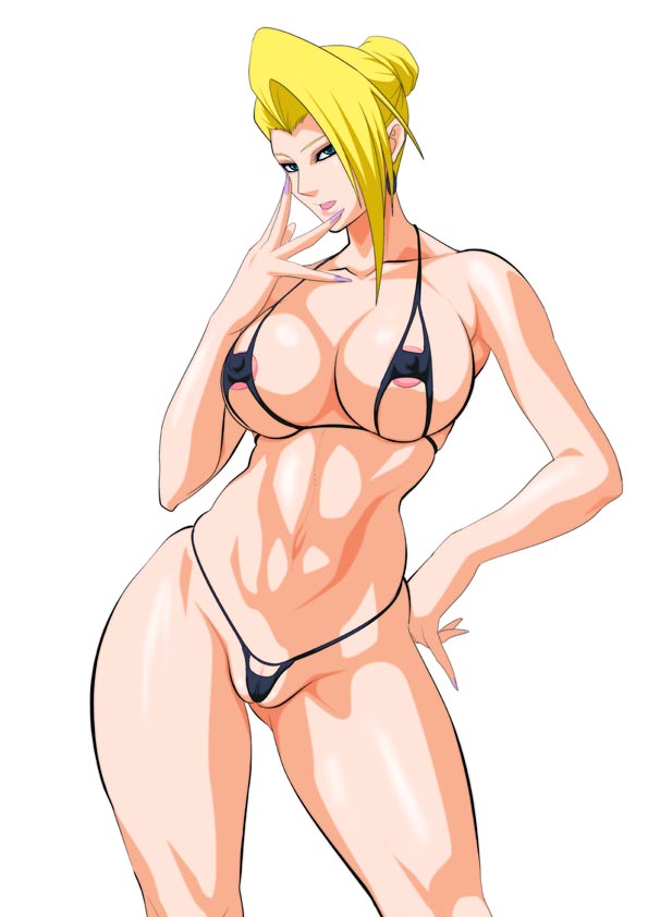 1girl areola_slip areolae bangs bikini black_bikini blonde_hair blue_eyes breasts cameltoe collarbone contrapposto curvy earrings erect_nipples fingernails g-string hair hair_bun hair_over_one_eye hair_up hand_on_hip jewelry king_of_fighters labia large_breasts lime_(purple_haze) long_fingernails long_nails mature mature_(kof) micro_bikini nail_polish navel nipples open_mouth panties partially_visible_vulva pussy sharp_fingernails short_hair simple_background skindentation snk solo standing swimsuit the_king_of_fighters thighs thong uncensored underboob underwear white_background