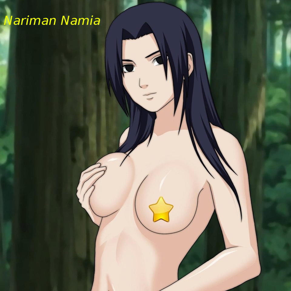 1_female 1_female_human 1female 1girl belly black_eyes black_hair bosoms breasts bust busty cheeks chest cleavage closed_mouth eyebrows female female_focus female_human female_solo forehead hand_on_breast hand_on_own_breast long_hair looking_at_viewer medium_breasts mikoto_uchiha mouth_closed nariman_namia_(artist) naruto naruto_shippuden naruto_shippuuden neck pasties shoulders small_breasts solo solo_female source_request star_pasties tagme throat trees upper_body woods