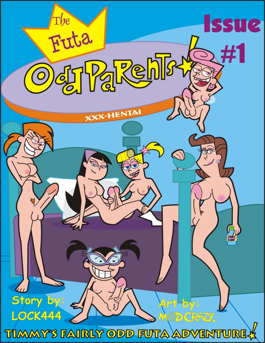 bed black_hair blonde_hair blue_eyes braces breasts brown_hair comic cover_page earrings fairy futa_only futanari glasses huge_penis long_hair lube madcrazy navel nipples nude open_mouth orange_hair penis pillow pink_eyes pink_hair ponytail repost smile testicle the_fairly_oddparents timmy's_mom tootie trixie_tang twin_tails veronica_star vicky vicky_(fop) wanda wings