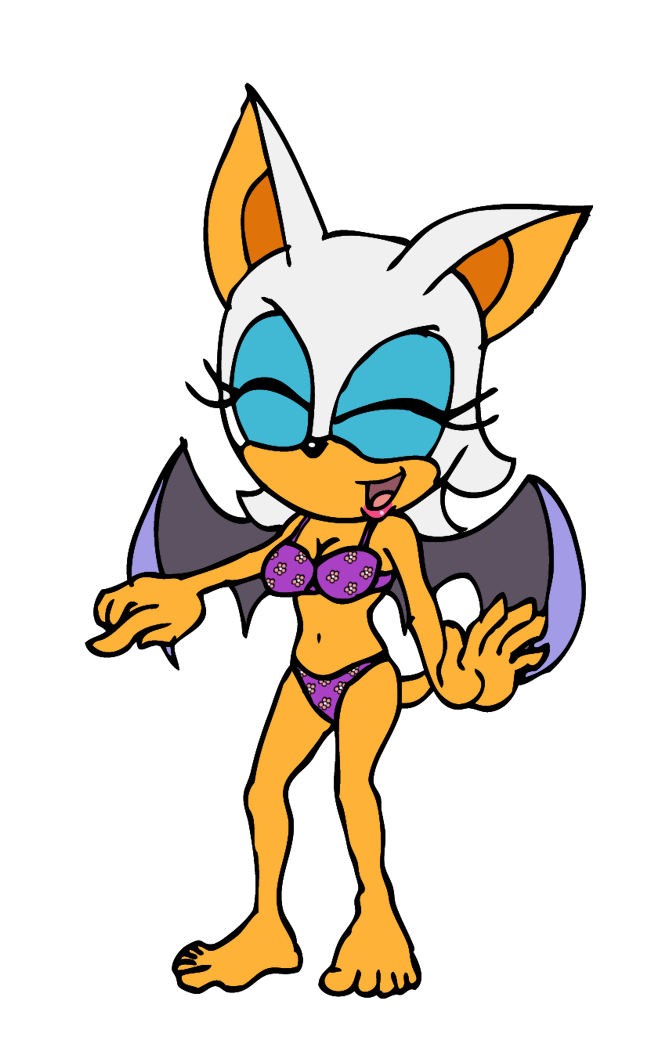 anthro bat breasts cleavage closed_eyes floral_print flower_print full_body furry lipstick panties printed_panties purple_panties rouge_the_bat sega short_hair solo sonic_(series) this_post_has_1_note underwear white_hair wings