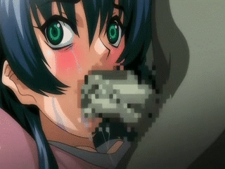 animated breasts censored collar cum demon_(tamanin) fellatio fingering fucked_silly gif grabbing green_skin hentai huge_breasts igawa_asagi interspecies lilith-soft lowres monster mosaic_censoring nipples oral orc_(species) orc_(tamanin) orc_male penis_in_mouth smile taimanin_(series) taimanin_asagi taimanin_asagi_3 taimanin_asagi_battle_arena tongue