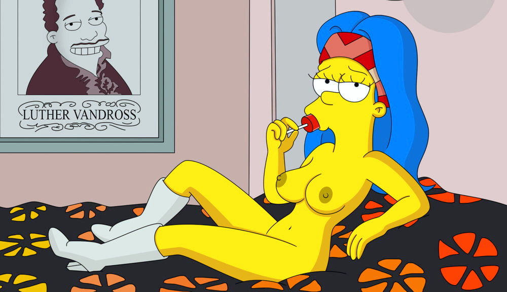 boots breasts marge_simpson nipples nude the_simpsons thighs
