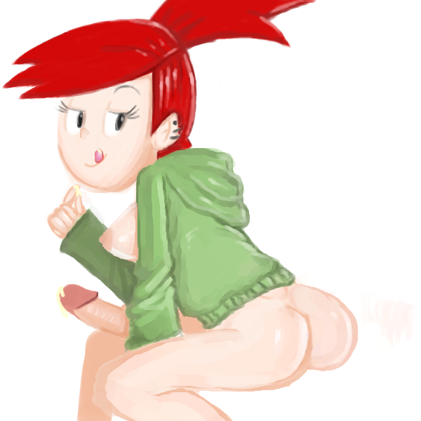 artist_request ass breasts erection foster's_home_for_imaginary_friends frankie_foster futanari nipples penis ponytail red_hair solo