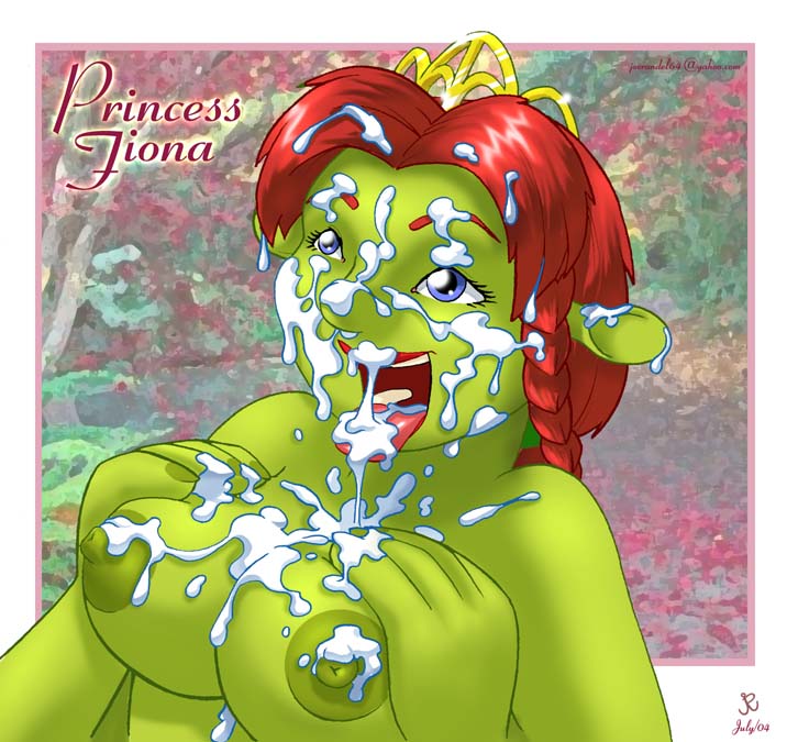 big_breasts breasts cum cum_on_breasts dreamworks green_skin joe_randel nipples ogre princess_fiona shrek tagme