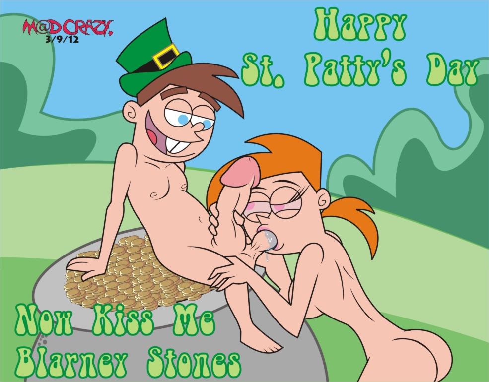 handjob madcrazy nude outdoor outside st._patrick's_day testicle_sucking the_fairly_oddparents timmy_turner vicky vicky_(fop)