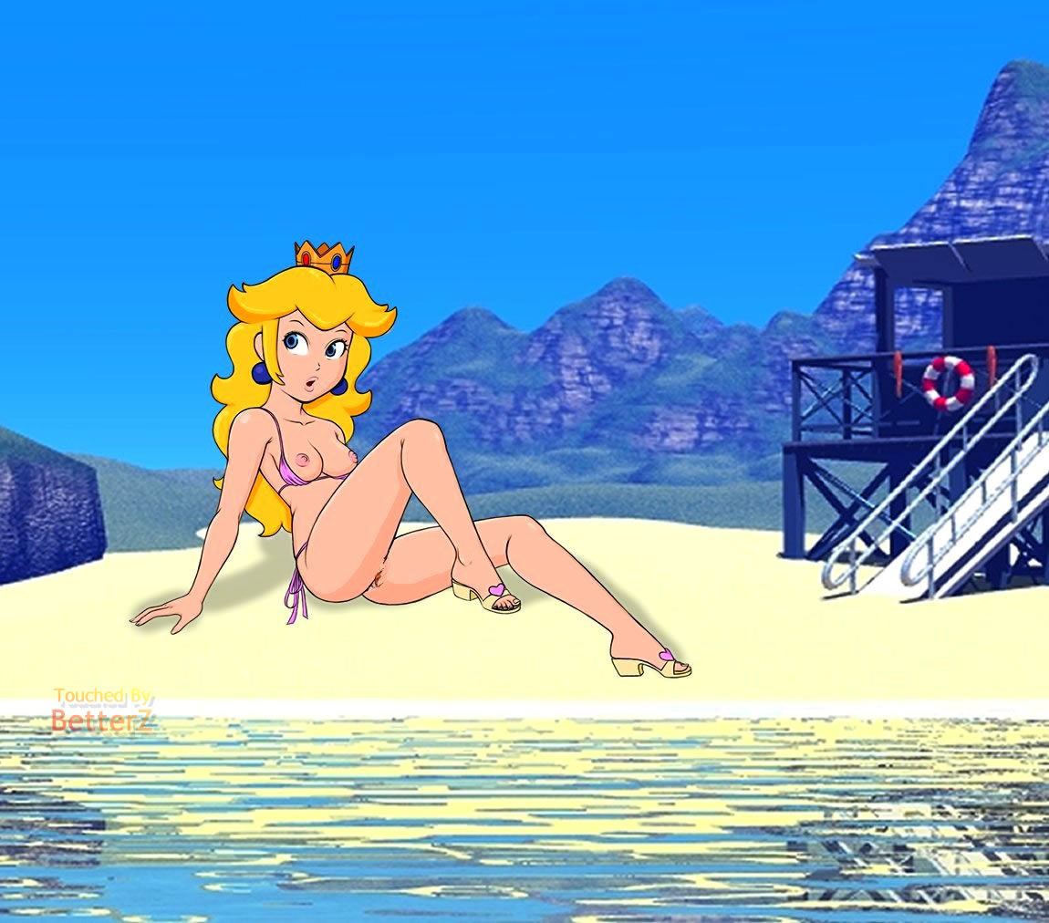 beach breasts princess_peach solo super_mario_bros.