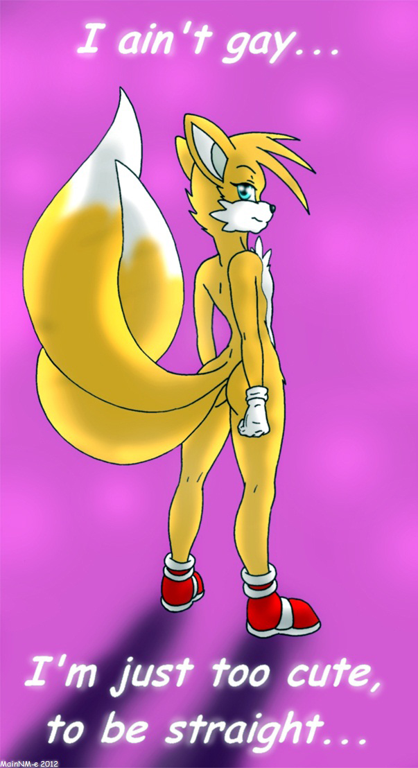 cute fox furry mainnm-e male miles_"tails"_prower multiple_tails tail